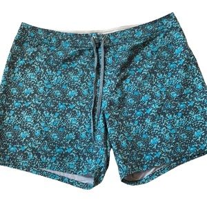HANG TEN Women’s Board Shorts Floral Blue Size 10